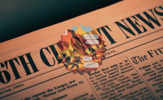 6th Circuit AFFF News headline featuring firefighters spraying foam on flames